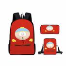 Conjunto de mochilas escolares South Parks Erics Cartmans, 3 unidades para crianças