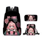 Conjunto de mochilas escolares Spys Familys Anyas Forgers Cartoon Kids