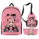 Conjunto de mochilas escolares Spys Familys Anyas Forgers Cartoon Kids