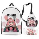 Conjunto de mochilas escolares Spys Familys Anyas Forgers Cartoon Kids