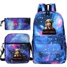 Conjunto de mochilas escolares Sweet Tooths, bolsa estampada em anime, 3 unidades
