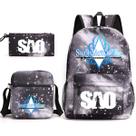 Conjunto de mochilas escolares Swords Onlines Asuna Kirito, 3 unidades