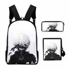 Conjunto de mochilas escolares Tokyos Ghouls Kanekis Kens para crianças