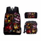 Conjunto de mochilas Fives Nights Cartoon Kids School Nylon, 3 unidades