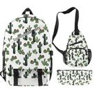 Conjunto de mochilas florais com estampa 3D para crianças e escola com bolsa de lápis Conjunto de mochilas florais com estampa 3D para crianças e escola com bolsa de lápis