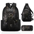 Conjunto de mochilas Games of Thrones Iron Thrones Anime 3 unidades Conjunto de mochilas Games of Thrones Iron Thrones Anime 3 unidades