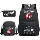 Conjunto de mochilas Genshins Impacts Hu Taos Cartoon Kids School