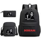 Conjunto de mochilas Ghostfaces Cartoon Kids School 3 unidades de anime