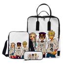 Conjunto de mochilas Hanakoskun Yugis Amanes Toilets Bounds, 3 unidades