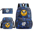 Conjunto de mochilas Hufflepuffs Anime Potter School Bag para crianças Conjunto de mochilas Hufflepuffs Anime Potter School Bag para crianças
