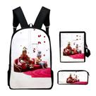 Conjunto de mochilas It Takes Two Anime School para crianças (3 unidades)