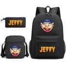 Conjunto de mochilas Jeffys Boy Anime School, 3 unidades/lote para crianças