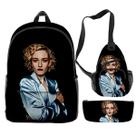 Conjunto de mochilas Julia Garners Anime, 3 peças para mochila escolar infantil Conjunto de mochilas Julia Garners Anime, 3 peças para mochila escolar infantil