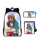 Conjunto de mochilas Konosuba Anime School para crianças com bolsa de lápis Conjunto de mochilas Konosuba Anime School para crianças com bolsa de lápis