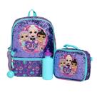 Conjunto de mochilas L.O.L. Surprise! Girl's Flip Sequin 16 com lancheira