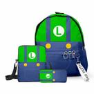 Conjunto de mochilas Marios Bros Luigis Cartoon Kids School 3 unidades Conjunto de mochilas Marios Bros Luigis Cartoon Kids School 3 unidades