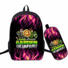 Conjunto de mochilas Plants Zombies Cartoon Kids School, 2 unidades