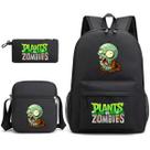 Conjunto de mochilas Plants Zombies Cartoon Kids School Nylon