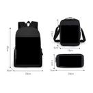 Conjunto de mochilas Puss in Boots Cartoon Kids School Nylon 3 unidades