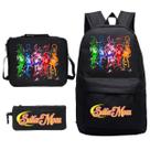 Conjunto de mochilas Sailers Moons School, 3 peças com bolsa de ombro para crianças