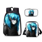 Conjunto de mochilas Sallys Faces Anime School, 3 peças com ombro