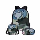 Conjunto de mochilas Sallys Faces Cartoon Kids School Nylon 3 unidades