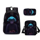 Conjunto de mochilas Sallys Faces School Students, 3 unidades com bolsa de ombro