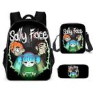 Conjunto de mochilas Sallys Faces School Students com bolsa de ombro Conjunto de mochilas Sallys Faces School Students com bolsa de ombro