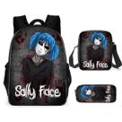 Conjunto de mochilas Sallys Faces School Students com bolsa de ombro