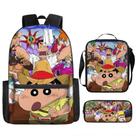 Conjunto de mochilas Shins Chans Anime School, 3 unidades/lote para crianças