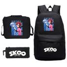 Conjunto de mochilas SK8 Satchel, bolsa escolar impressa em anime para crianças