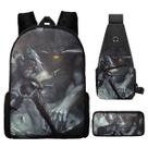 Conjunto de mochilas Sylvanas Windrunner Anime, 3 peças para crianças e escolas Conjunto de mochilas Sylvanas Windrunner Anime, 3 peças para crianças e escolas