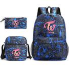 Conjunto de mochilas Twices Anime School, 3 peças com bolsa de ombro