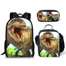 Conjunto de mochilas Tyrannosaurus Polyester Kids Children 3 unidades