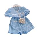 Conjunto De Moda De Verão Para Meninas, Blusa De Manga Curta E Shorts, 2 Peças, Roupas Casuais Para