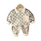 Conjunto De Moda Para Bebês Meninas E Meninos, 2 Peças, Camiseta E Calças, Traje Casual Para