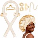 Conjunto de modelador de cabelo Heatless Seritant Champagne com gorro de cetim