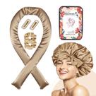 Conjunto de modeladores Heatless ROPIKIS Jumbo Satin, 7 peças com capô e clipes