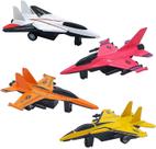 Conjunto de modelos de 4 peças de brinquedos de avião fundid Conjunto de modelos de 4 peças de brinquedos de avião fundid