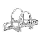 Conjunto de modelos de metal Roller Coaster 3D F31104 para crianças e adultos