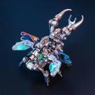 Conjunto de modelos de quebra-cabeça de metal 3D ZUNPINSPACE Punk Beetle para adultos