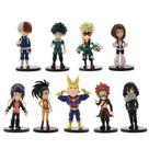 Conjunto de modelos QAHEART Anime MHA, 9 peças para presente de decoração de casa
