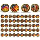Conjunto de Moedas Comemorativas Militares Value Valor Vow 50 Unidades
