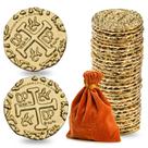 Conjunto de moedas Gold Treasure Prefdo Metal Pirate Coins x35
