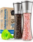 Conjunto de moedor de sal e pimenta HOME EC Premium em aço inoxidável
