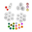 Conjunto de Molde de Silicone de Flores JIECHOGJ com 7 Cavidades e Design 3D