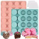 Conjunto de moldes Cake Puck Actvty Chocolate Silicone de 24 cavidades