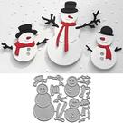Conjunto de moldes de corte em metal com boneco de neve de Natal CraftBeaver Conjunto de moldes de corte em metal com boneco de neve de Natal CraftBeaver