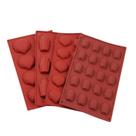 Conjunto de moldes de cozimento de silicone em forma de concha - conjunto de 4 peças
