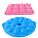 Conjunto de moldes de pirulito de silicone de 12 cavidades panificação, bolos e doces